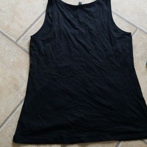 Express Tops - Express black tank w/silver floral detail Medium Express Tops - Express black tank w/silver floral detail Medium